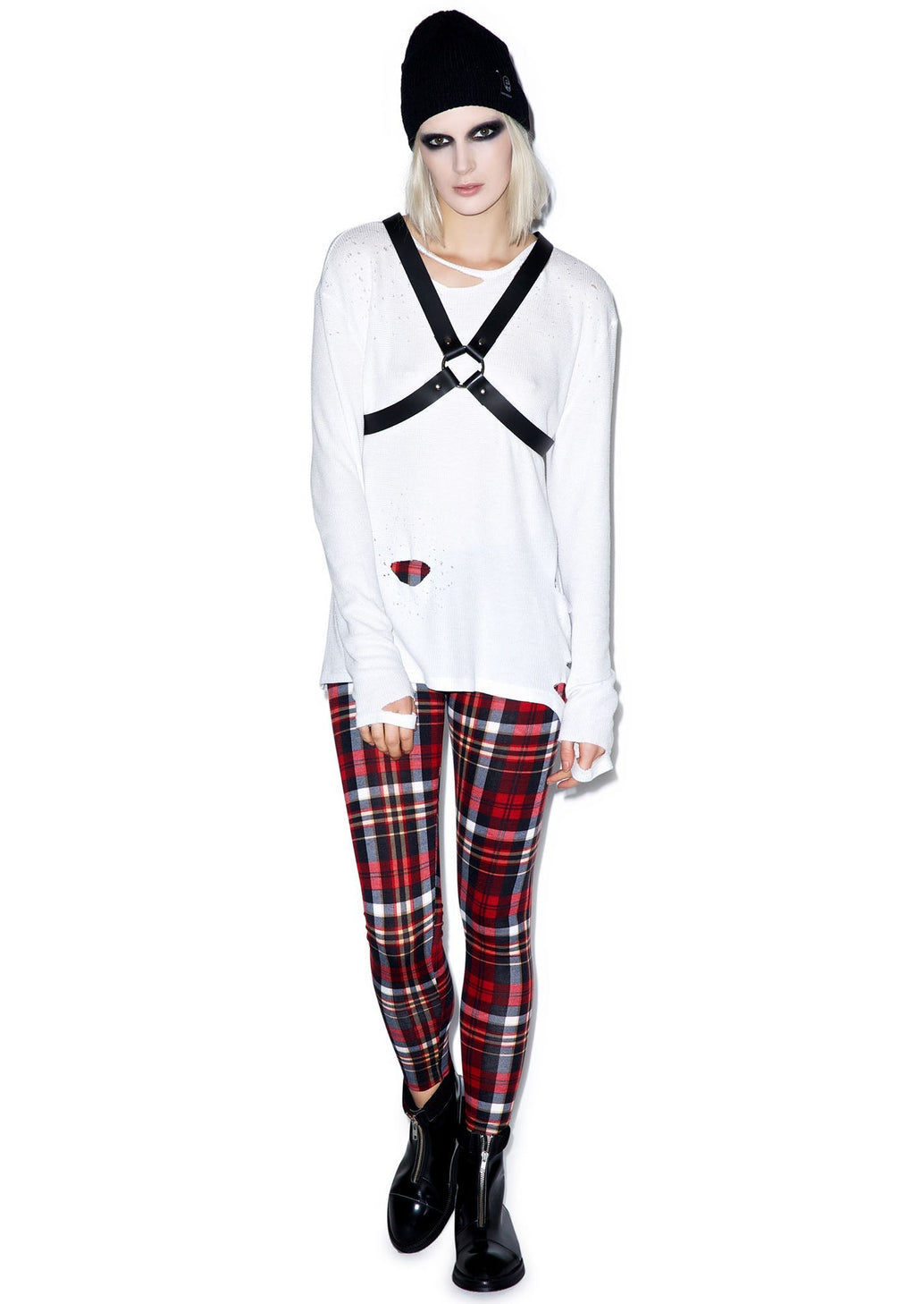 Crossed Out Harness - Black