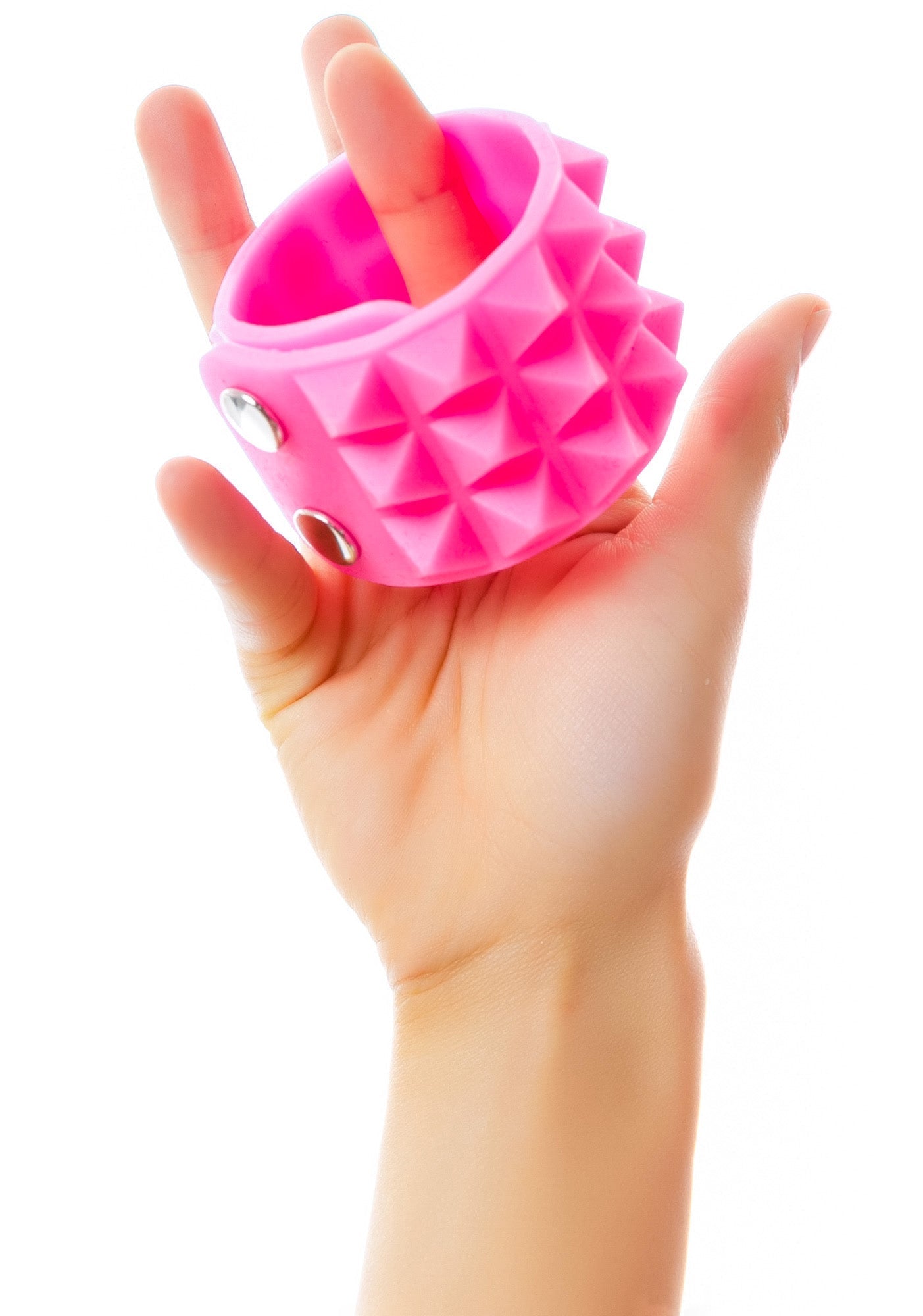 Giza Triple Pyramid Rubber Bracelet - Pink