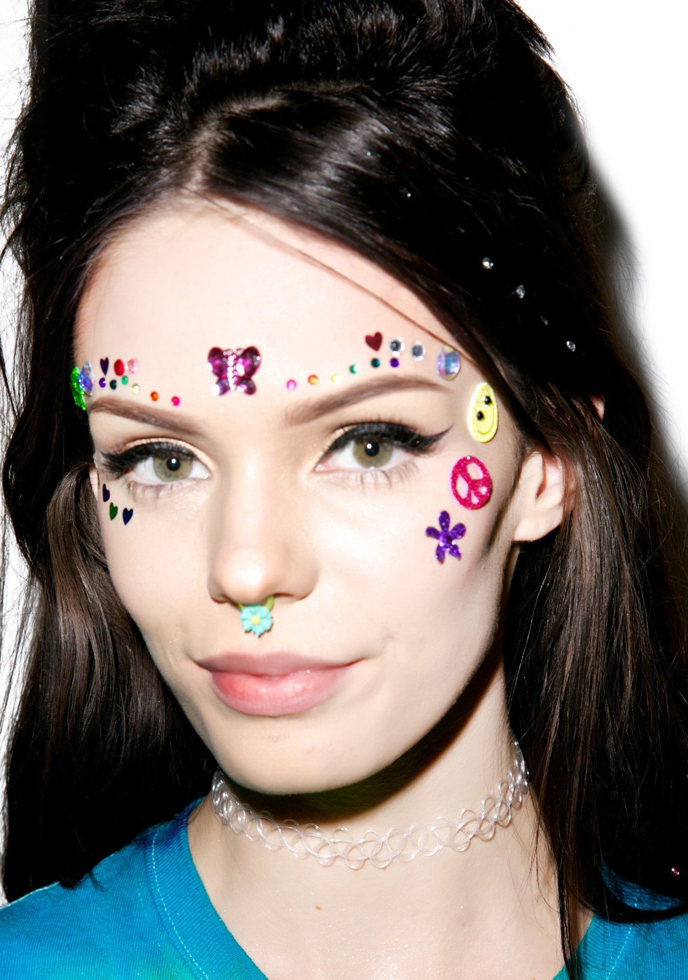 That's So 90s Tattoo Choker - Rainbow