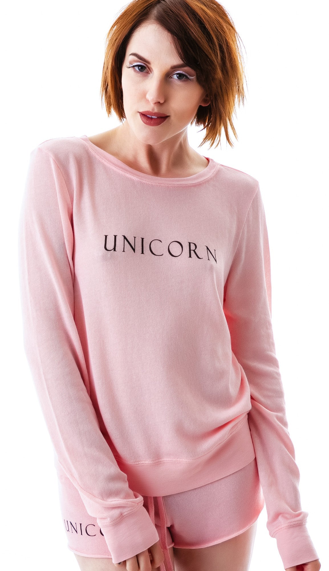 Unicorn Baggy Beach Jumper - Light Orange