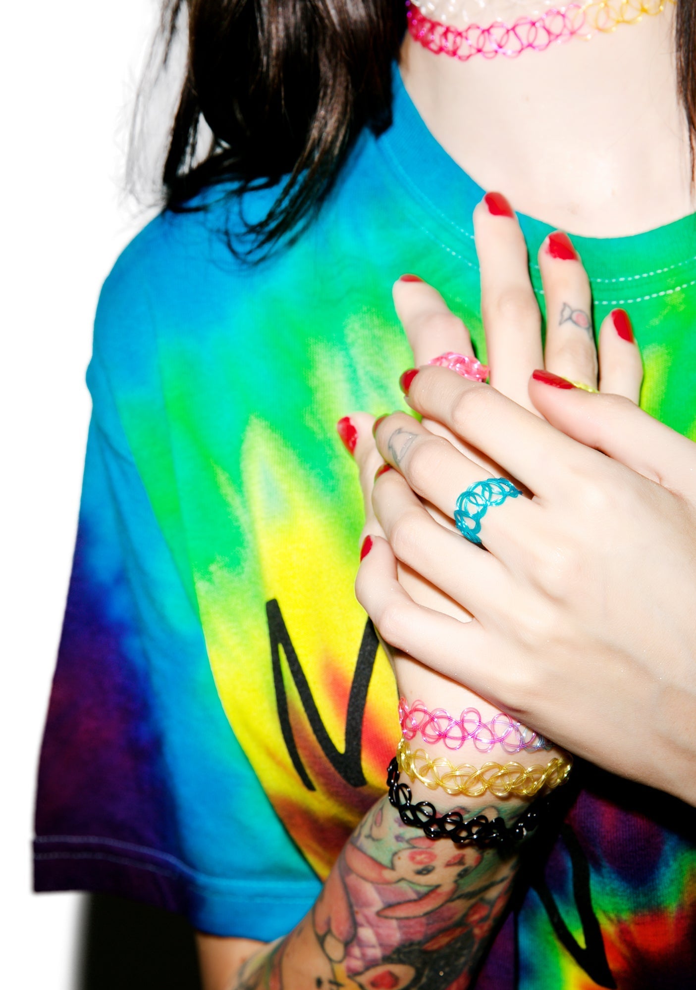 Vending Machine Tattoo Ring - Yellow