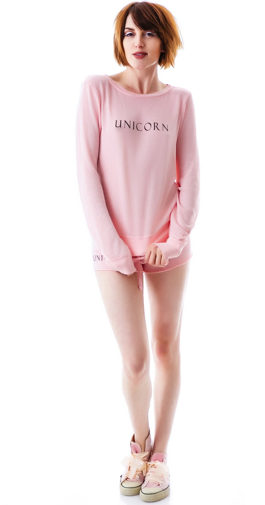 Unicorn Baggy Beach Jumper - Light Orange