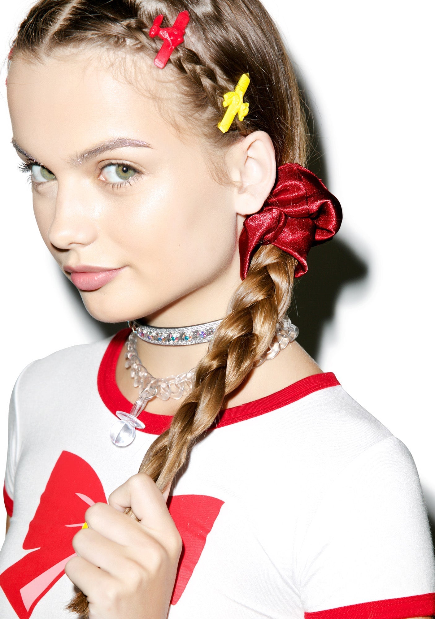 Silk Barbae Bitch Scrunchie - Red