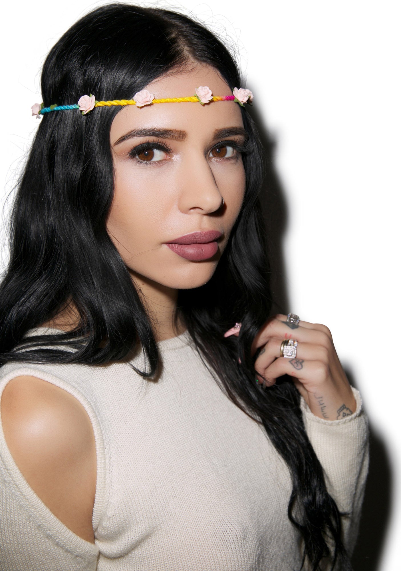 Bella Floral Headband - Purple