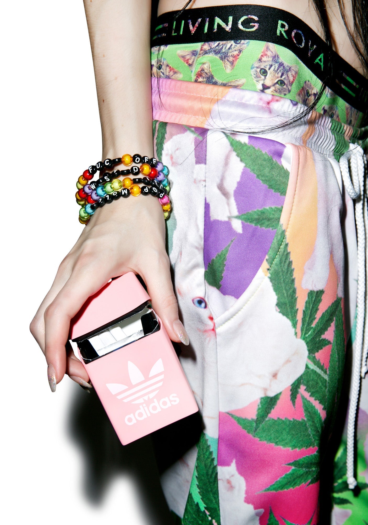 All Day I Dream About Smoking Cigarette Case - Pink