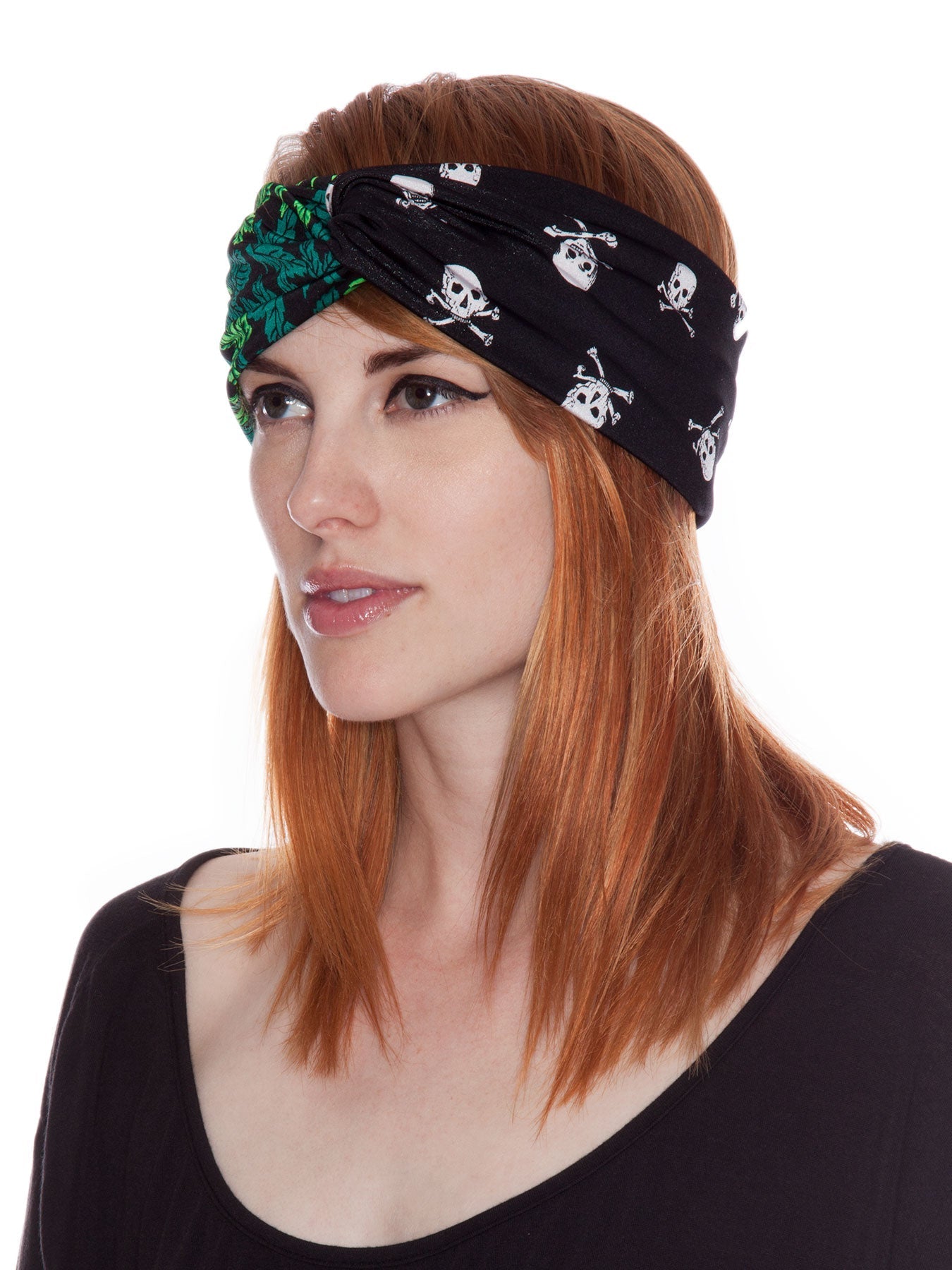 Smokin' Skulls Turband - Green
