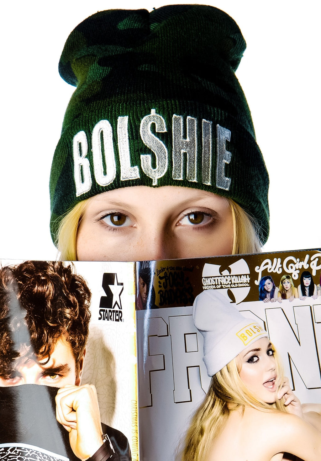 Bol$hie Logo Beanie - Camo