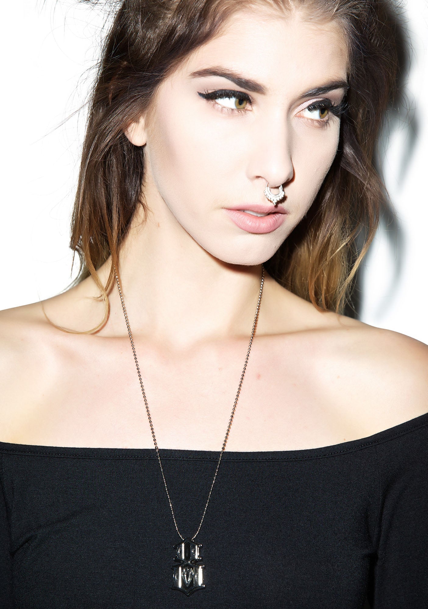 Metal 8 Necklace - Gold