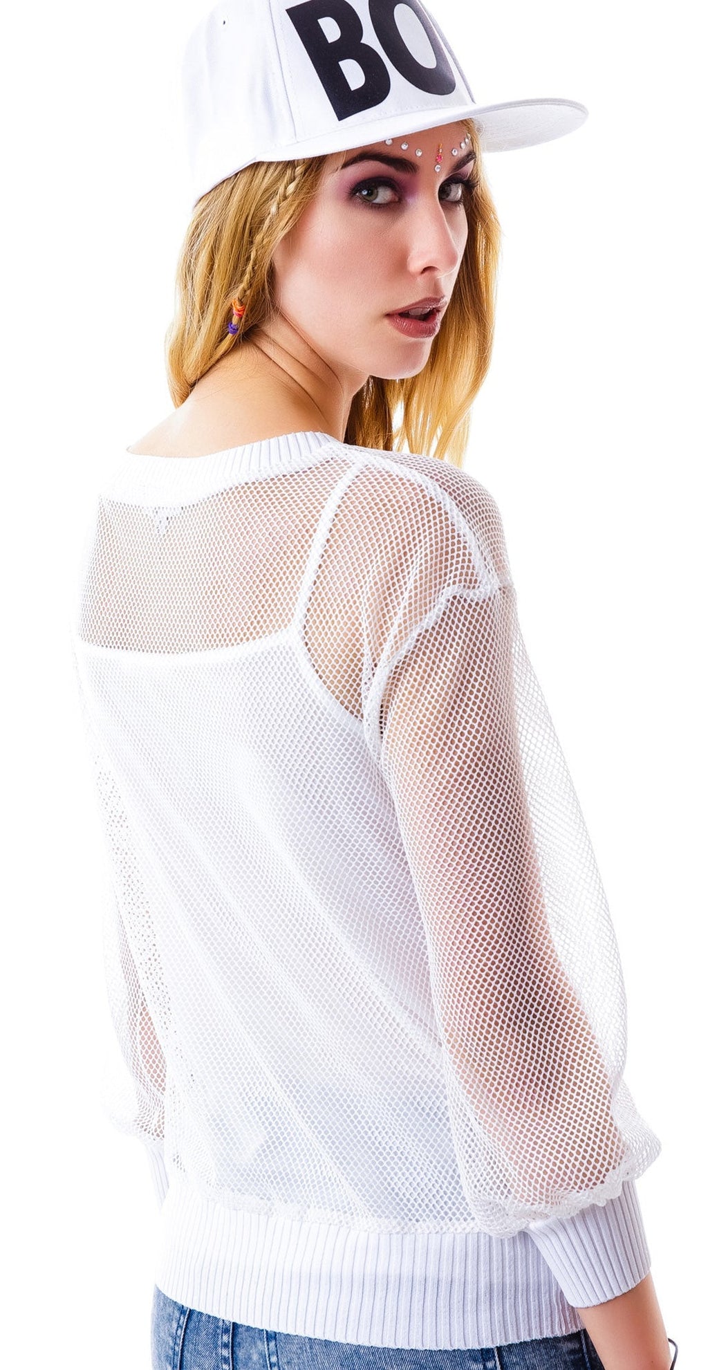 Full Court Mesh Top - Black