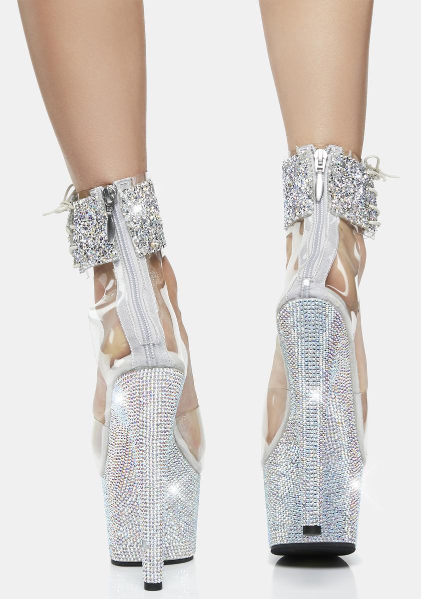 Bejeweled-724rs-02 Platform Heels - Black