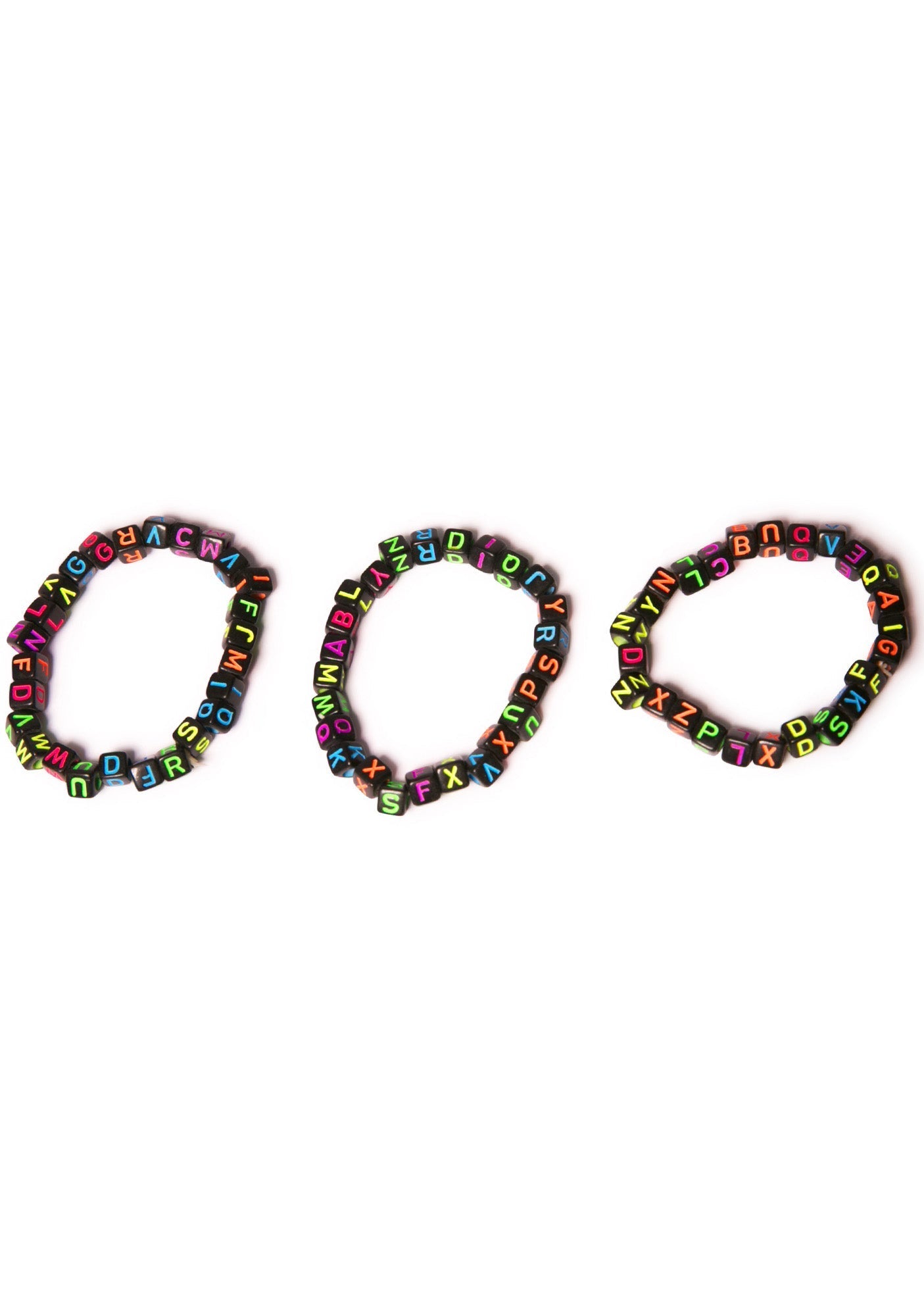 Around Da Block Beaded Bracelets - Black