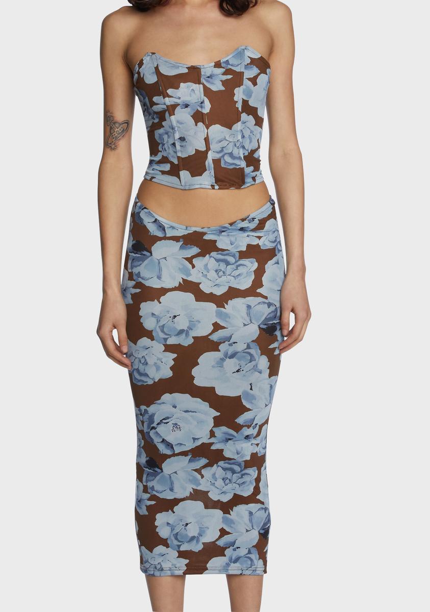 Irresistible Charm Skirt Set - Black