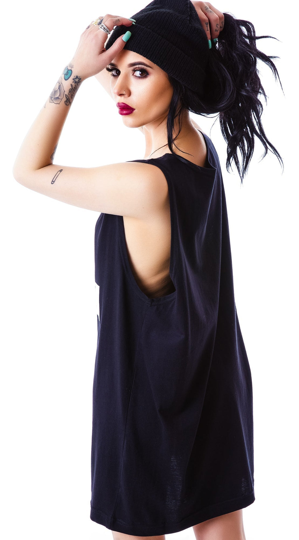 x BOY London Boy Cross Oversized Tank - Black