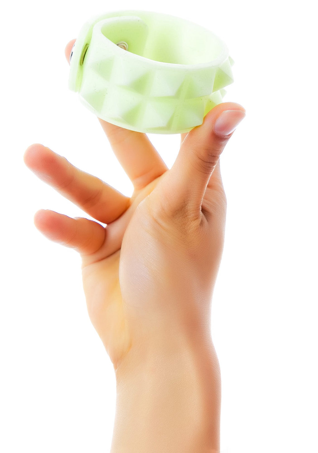 Luxor Double Pyramid Rubber Bracelet - Gold