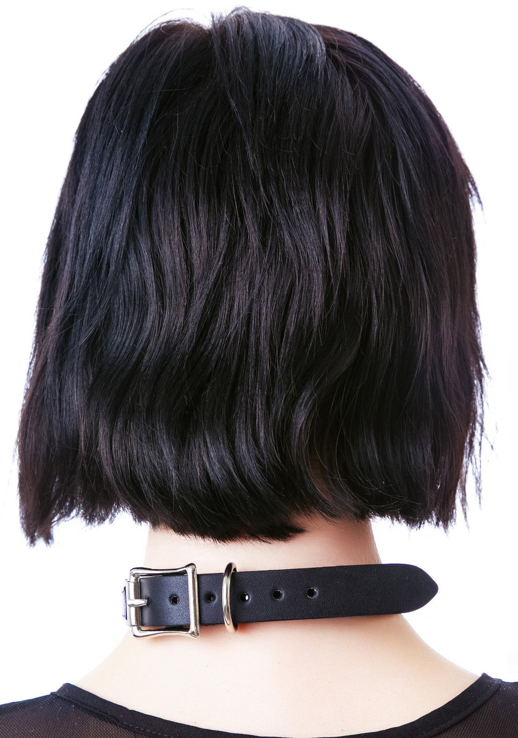 Strap Tease Leather Choker - Red