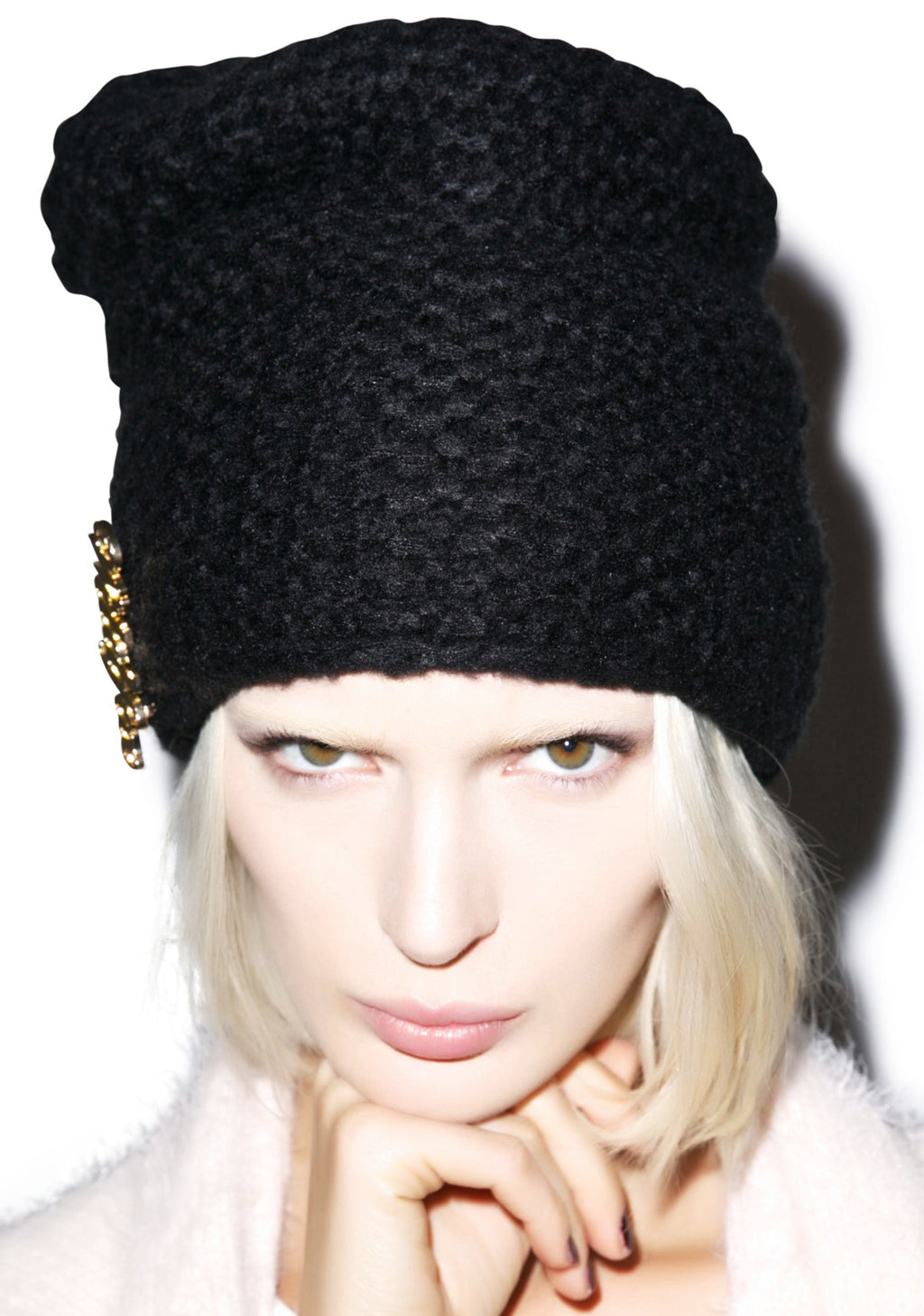 Solid Color Beanie - Light Brown