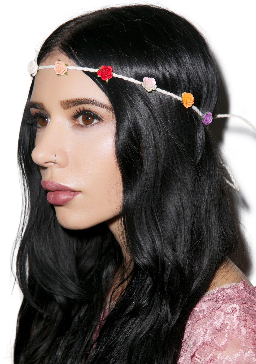 Bella Floral Headband - Pink