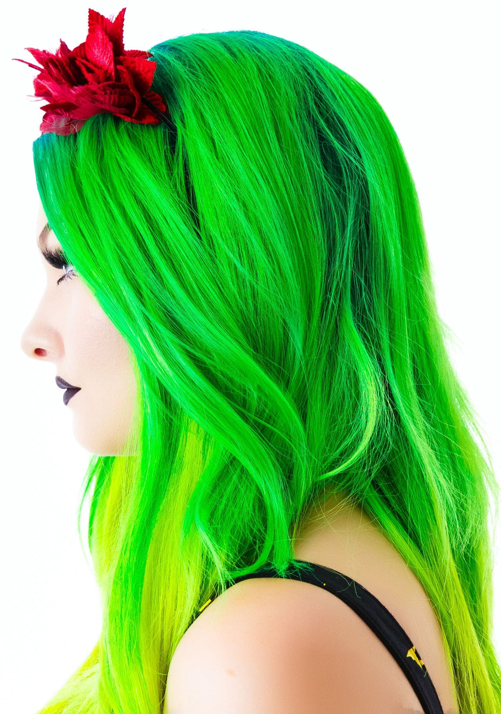 Serena Velvet Noir Crown - Red