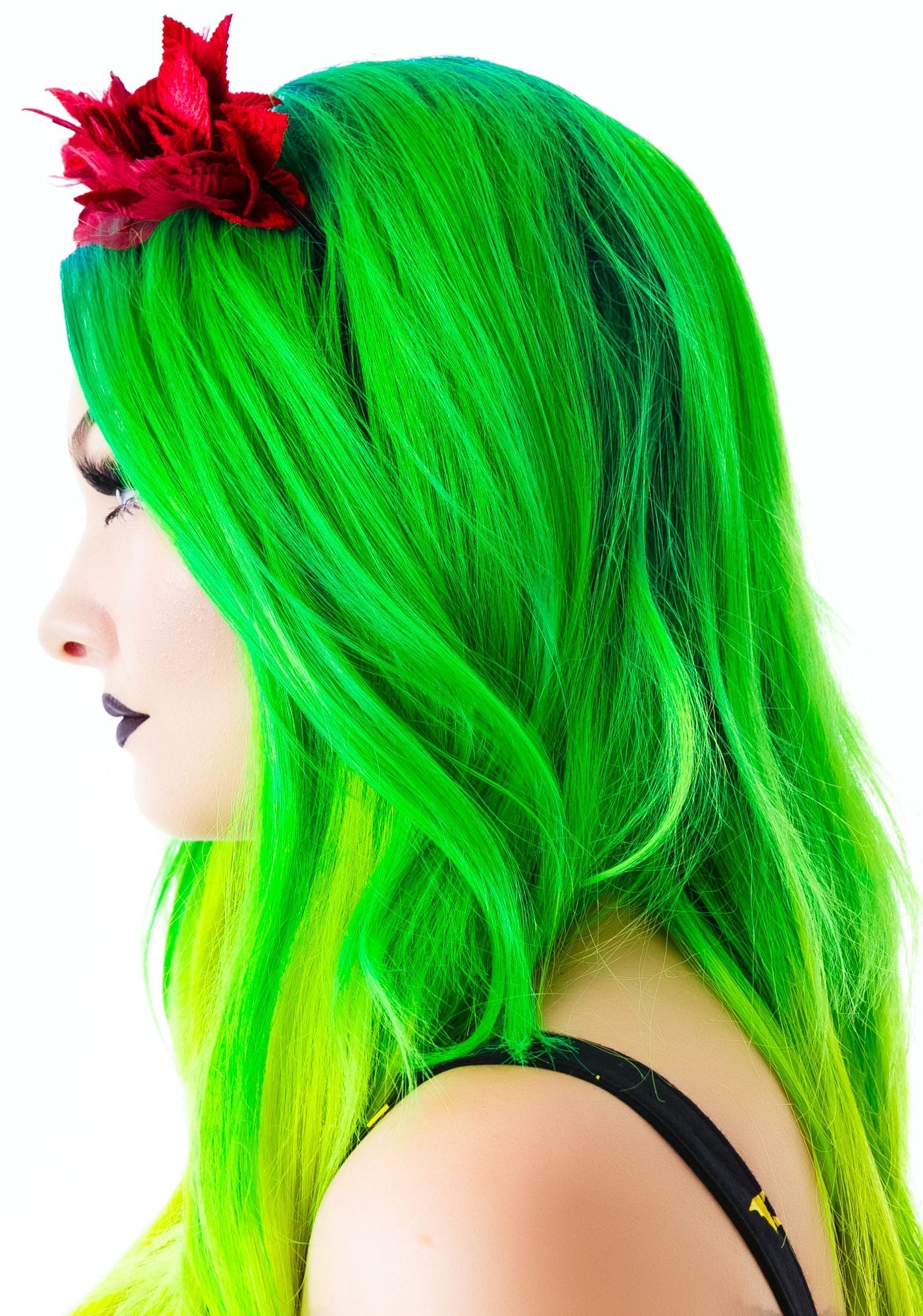 Serena Velvet Noir Crown - Red