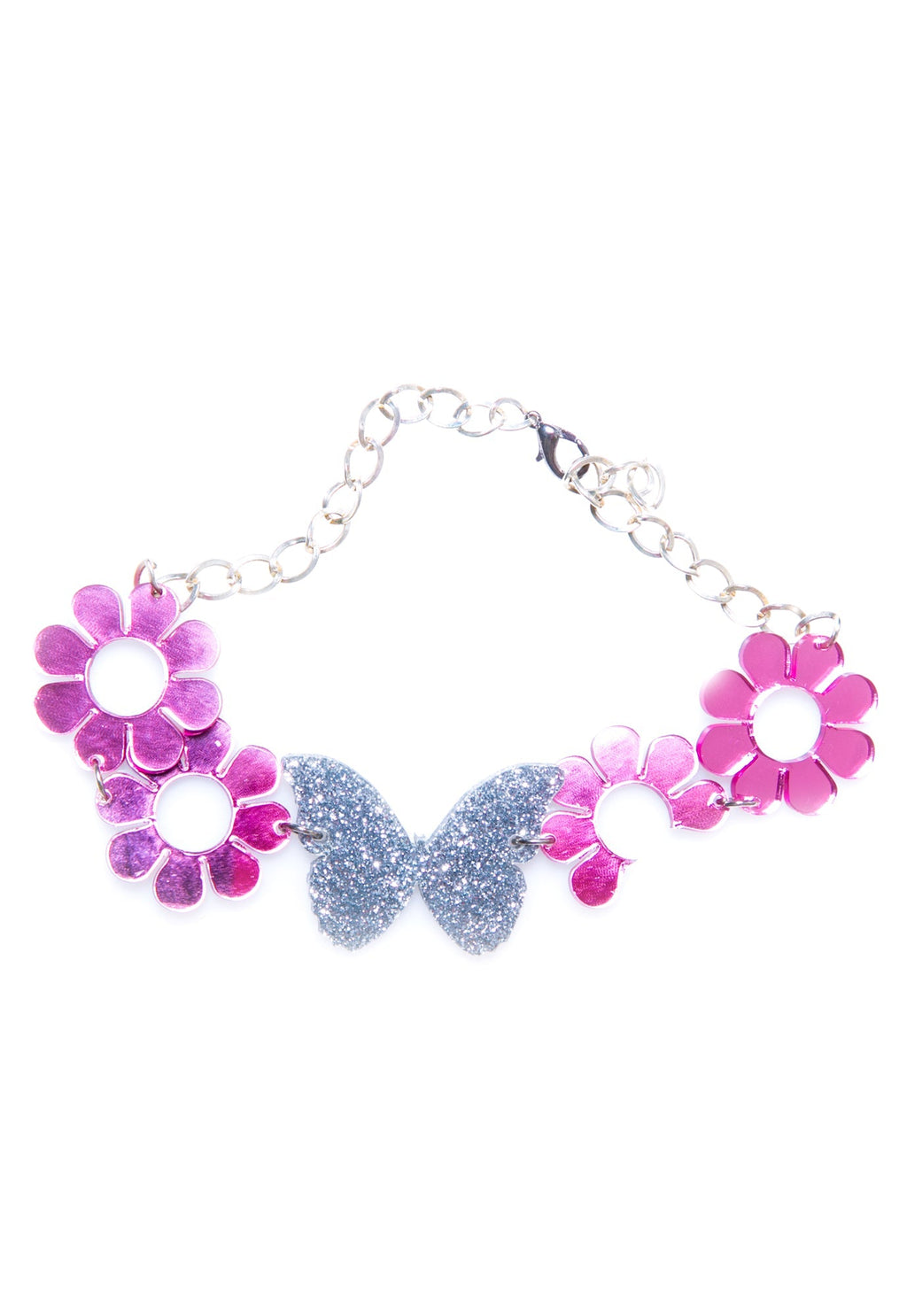 Flower Child Choker - Silver