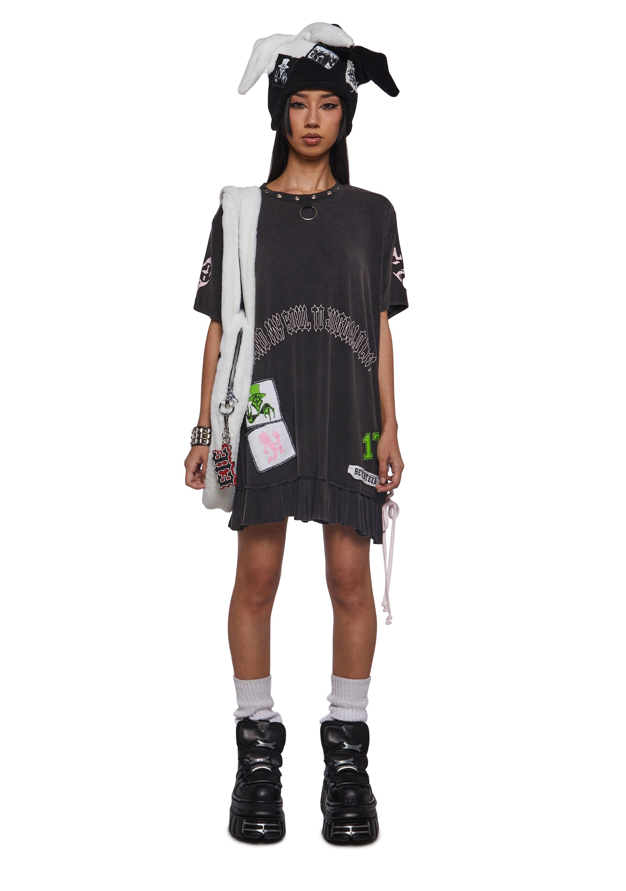 Send My Soul Washed Tee Dress