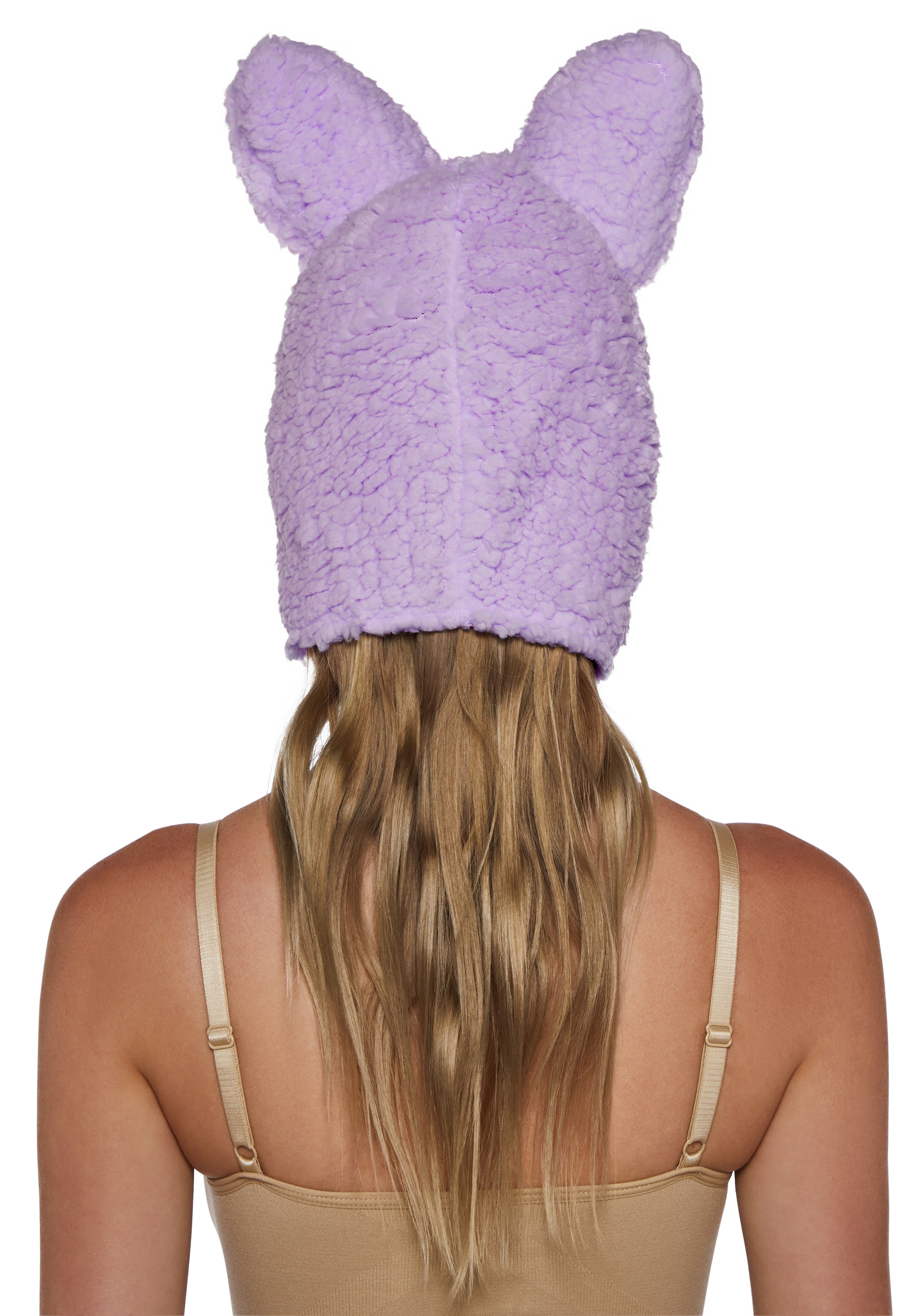 Little Monster Costume Hood - Lavender