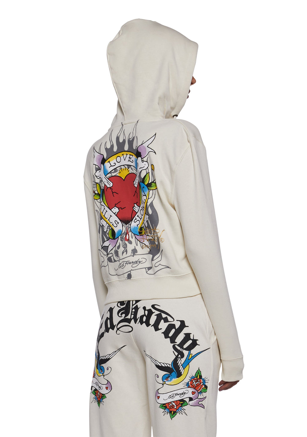 LKS Heart Zip Front Hoodie