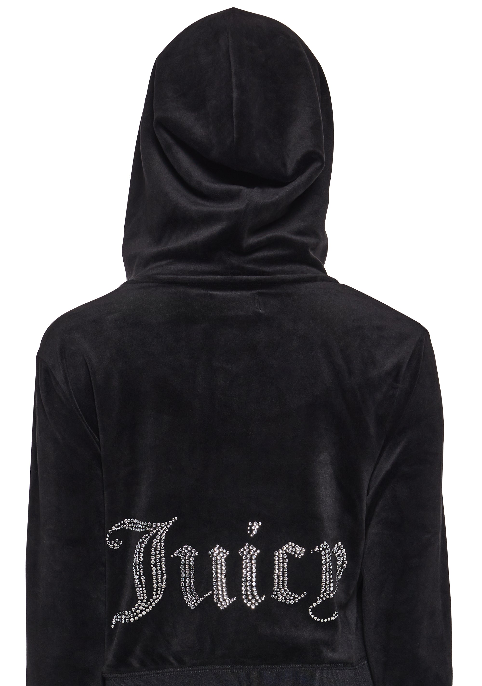 OG Big Bling Velour Hoodie - Black