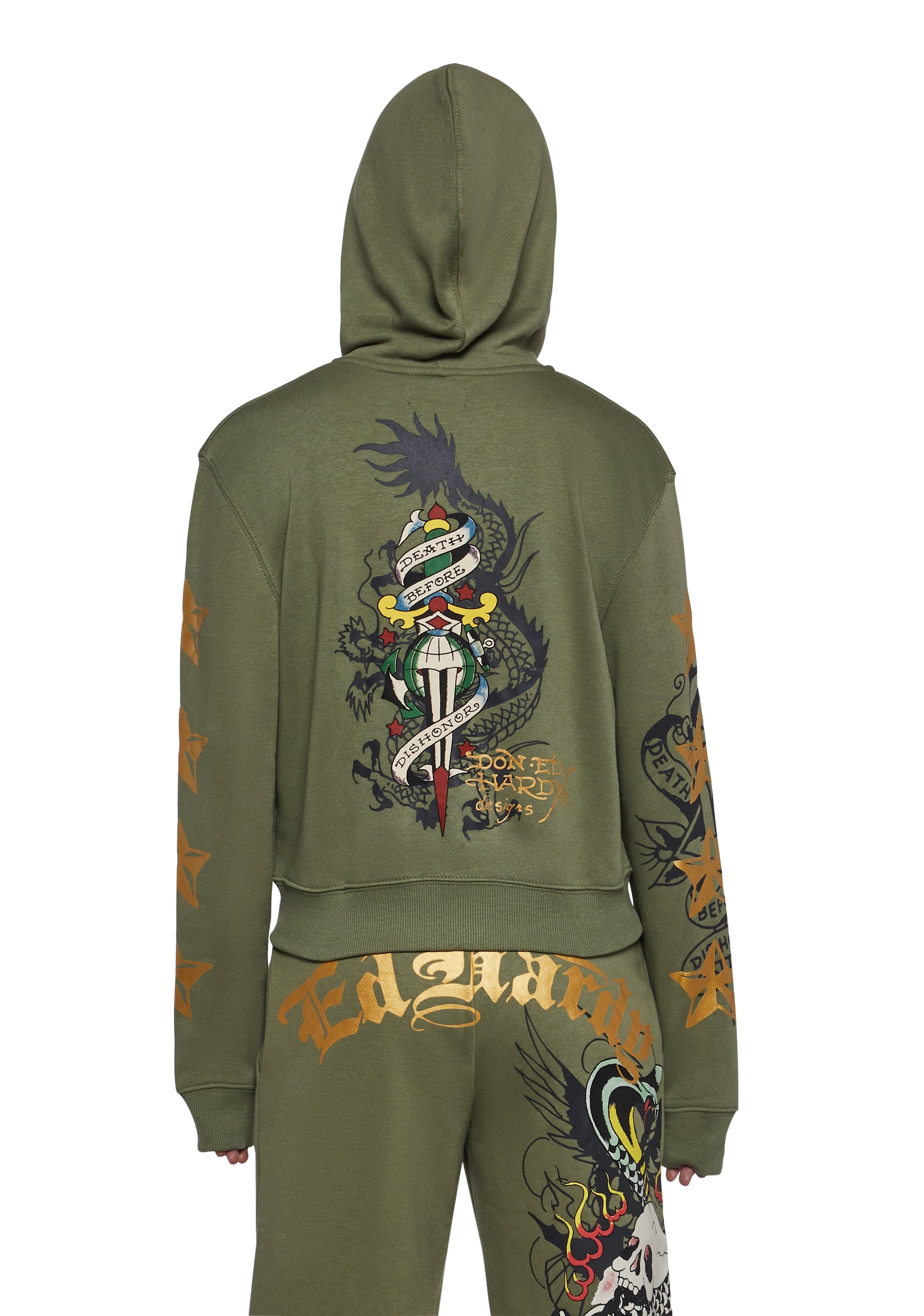 Cobra Flame Zip Front Hoodie