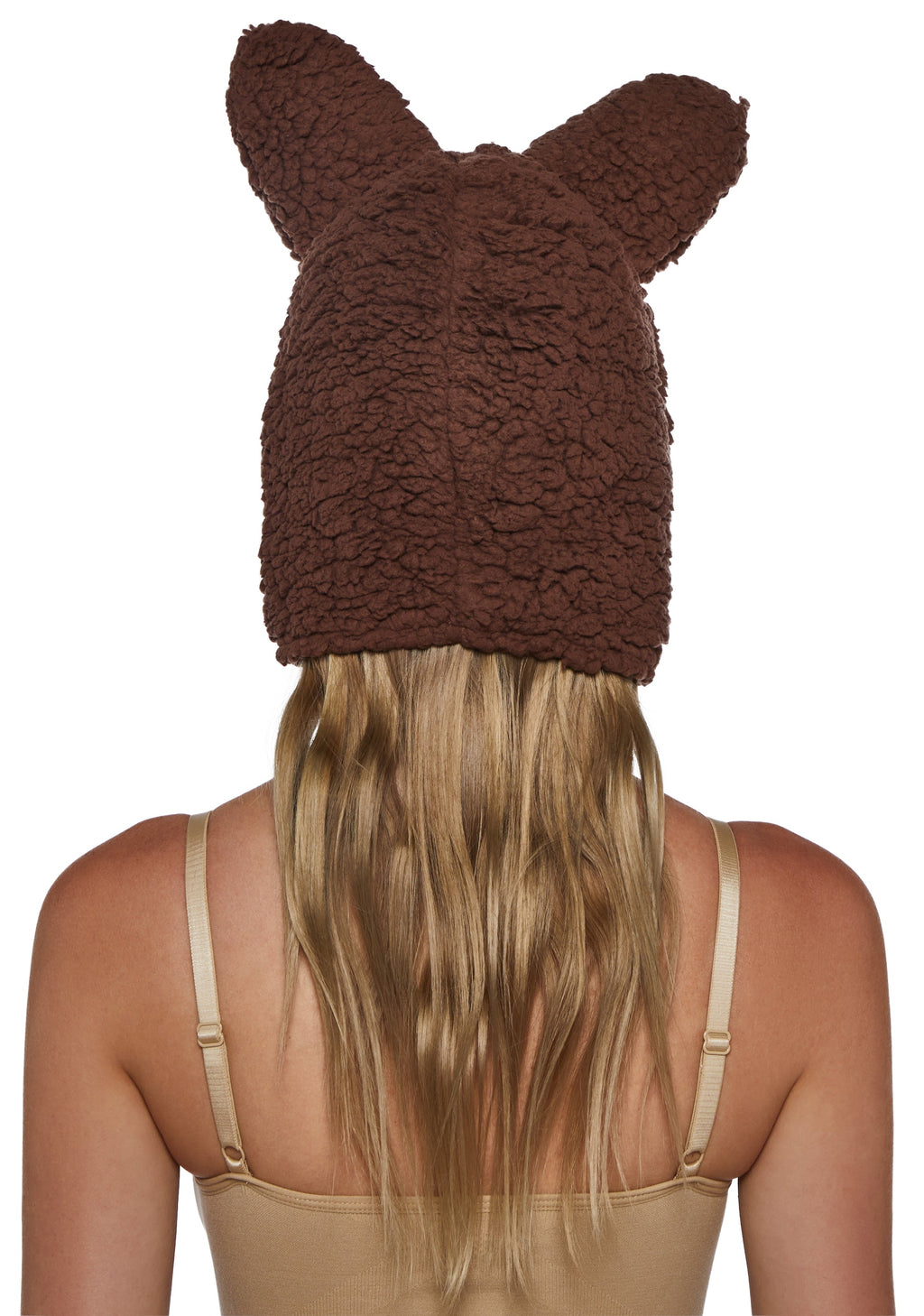 Little Monster Costume Hood - Brown