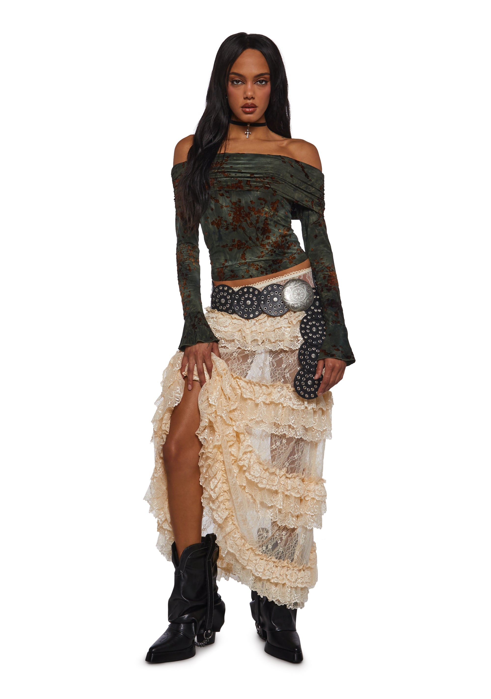 Unrivaled Charm Off The Shoulder Top