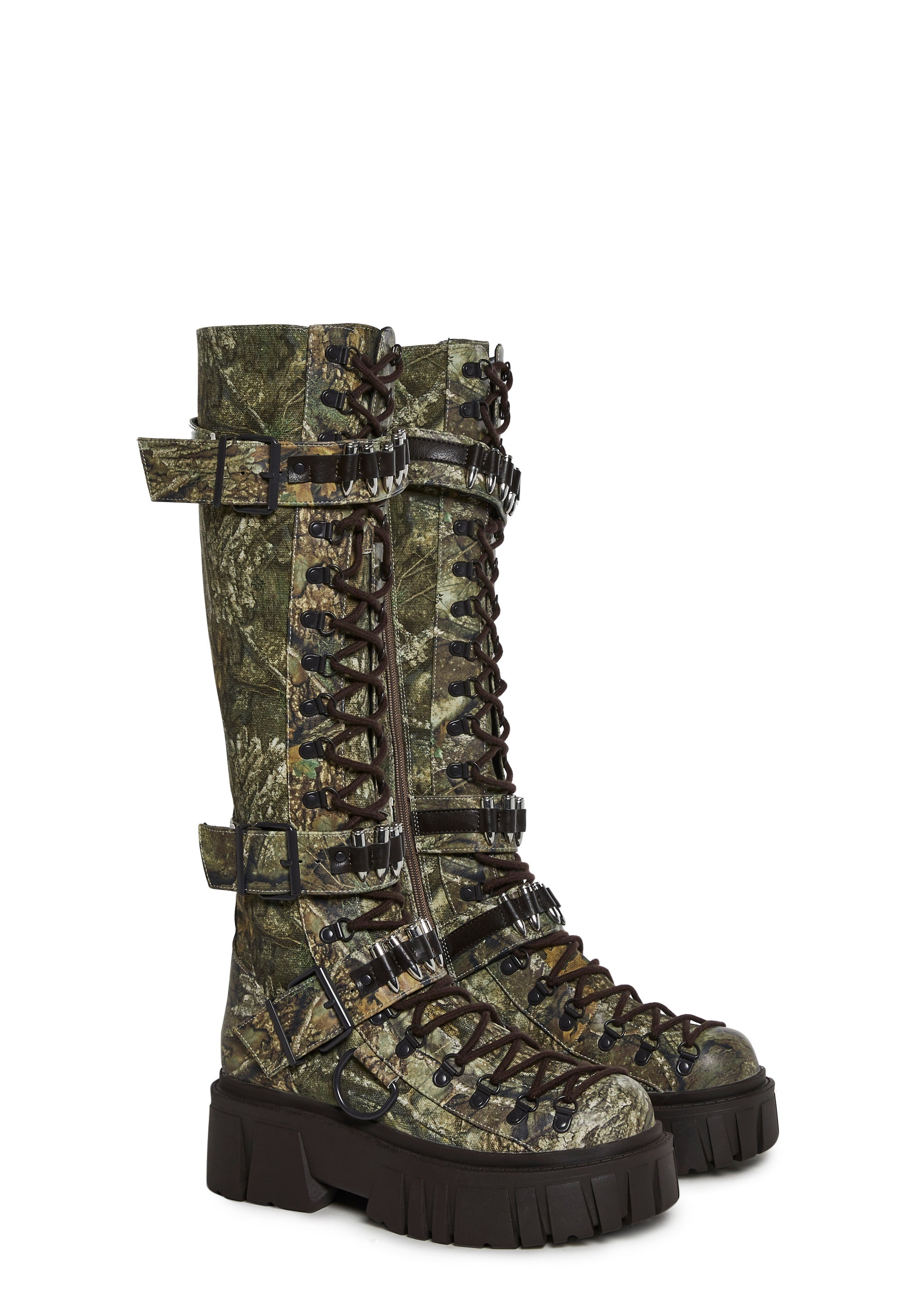 Camo Knee High Boots