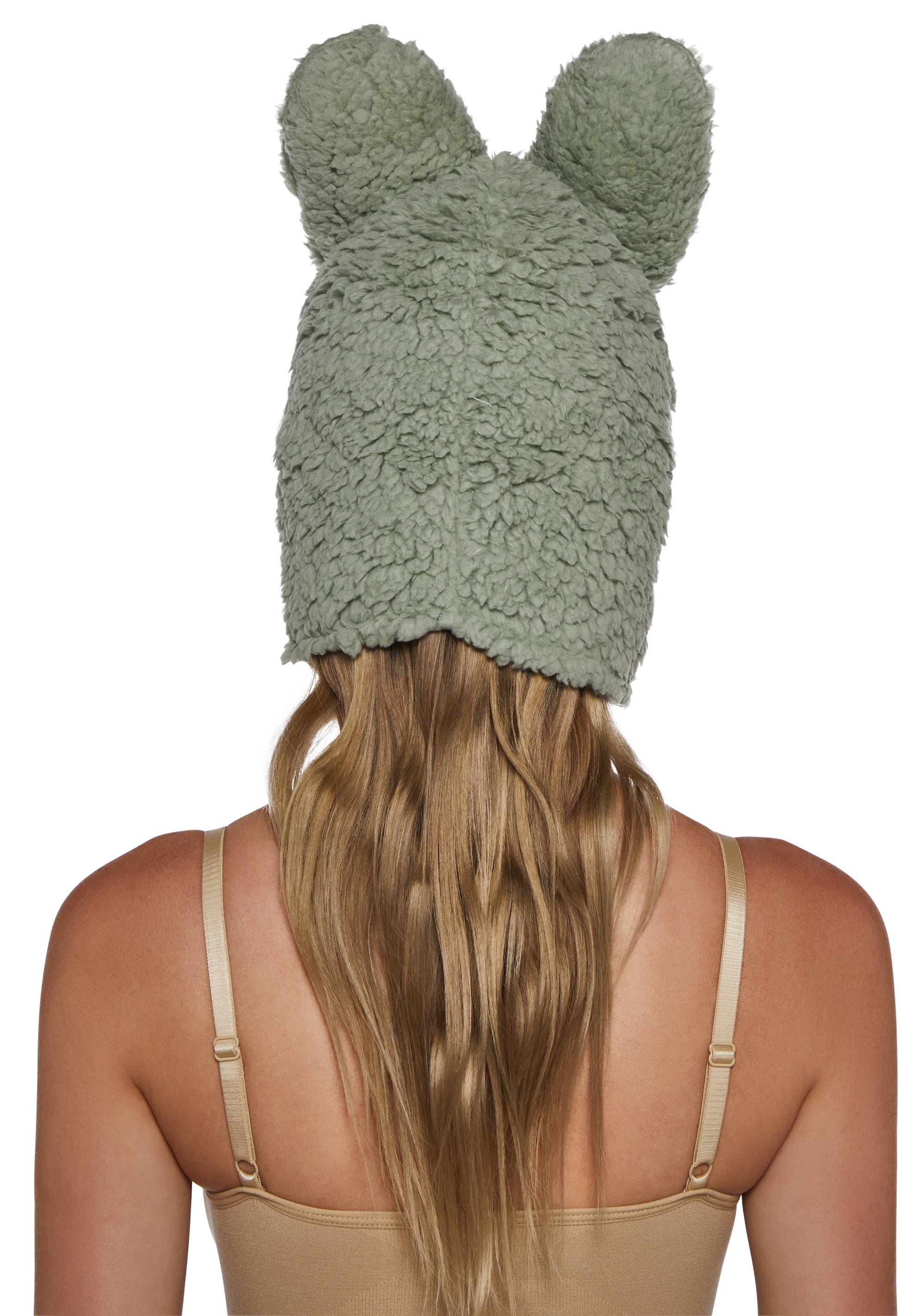 Little Monster Costume Hood - Green