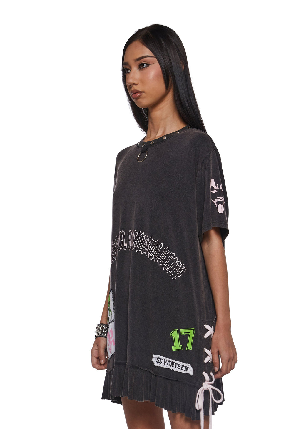 Send My Soul Washed Tee Dress