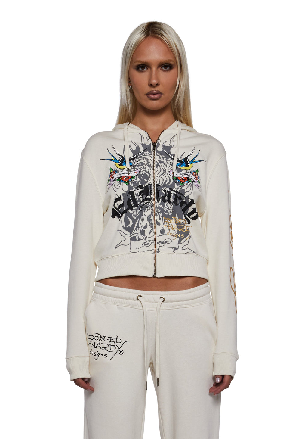 LKS Heart Zip Front Hoodie