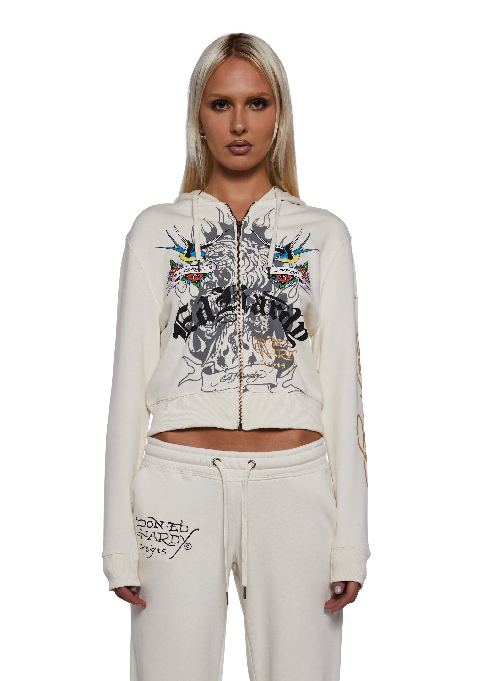 LKS Heart Zip Front Hoodie