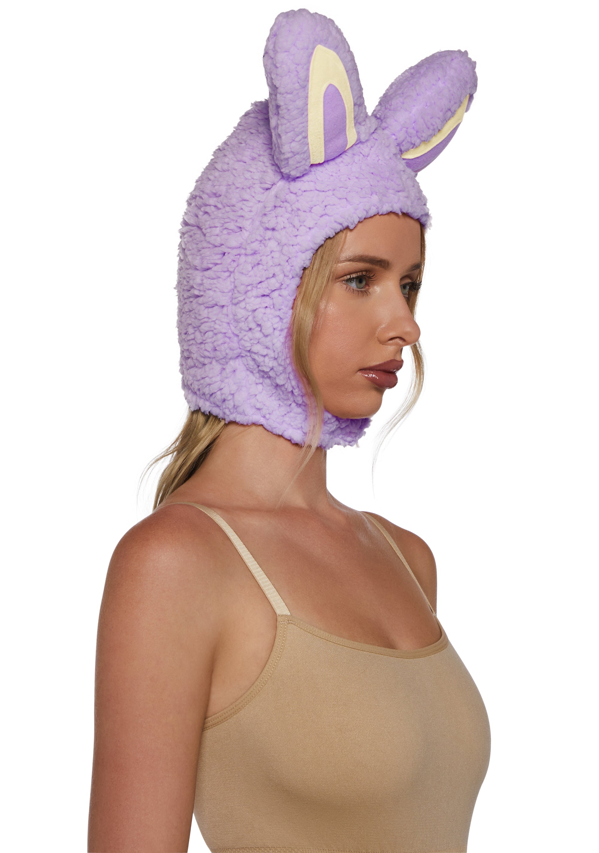 Little Monster Costume Hood - Lavender