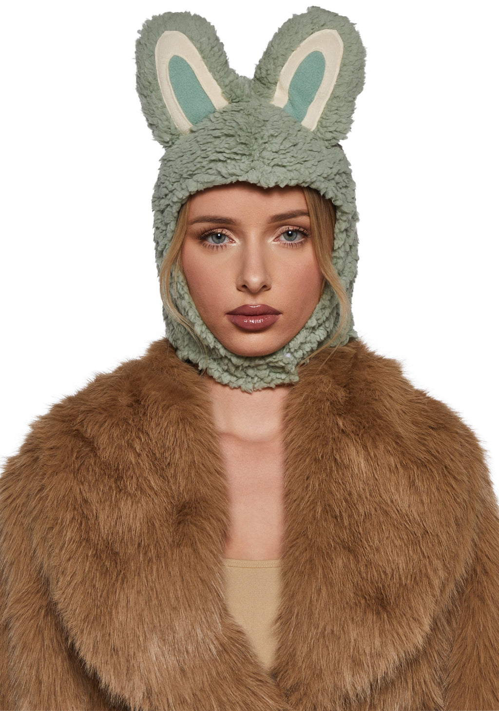 Little Monster Costume Hood - Green