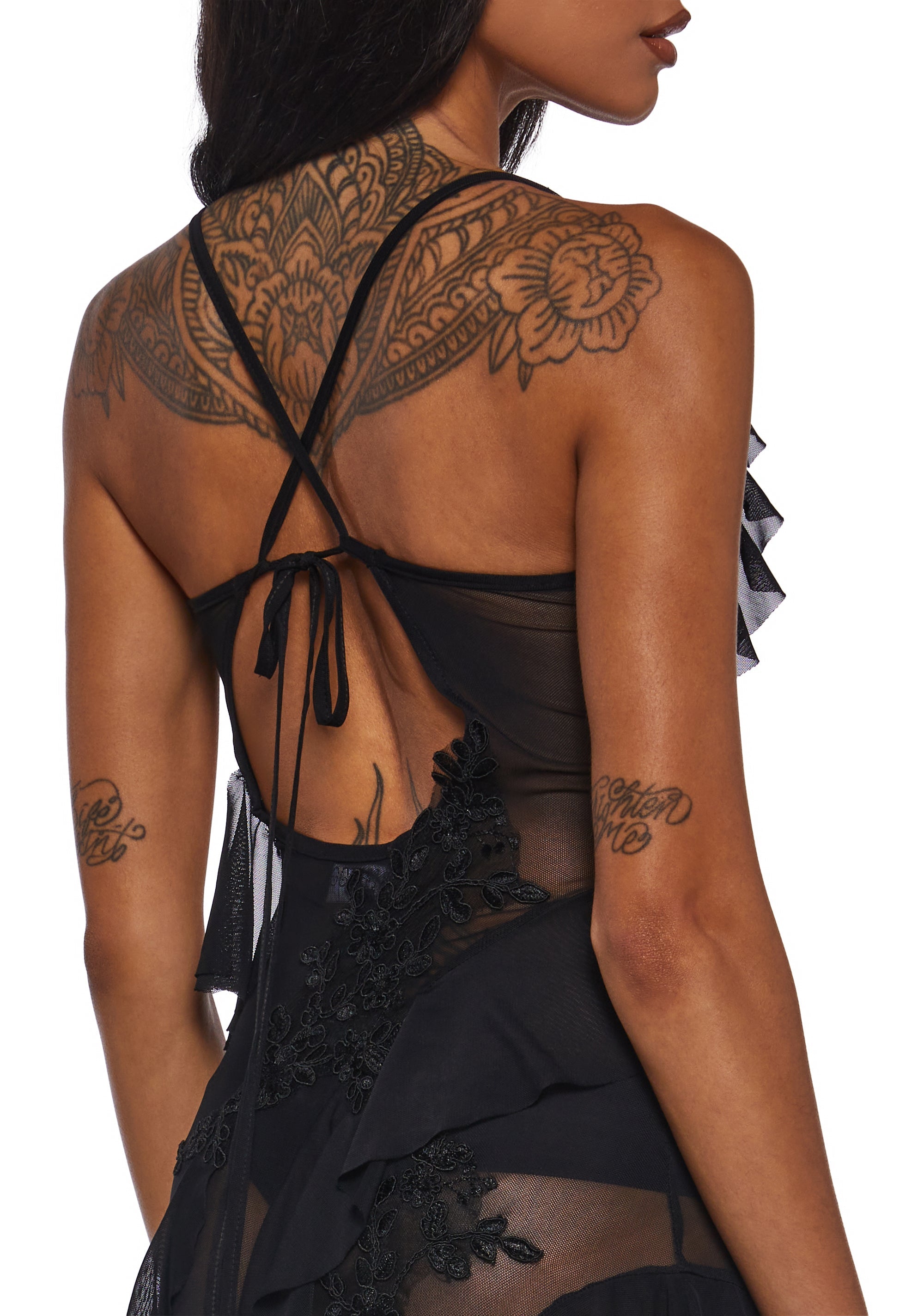 Rebel Mon Amour Maxi Dress - Black