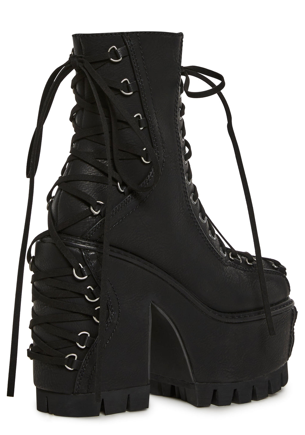 Woodland Lucid Dream Corset Boots - Black