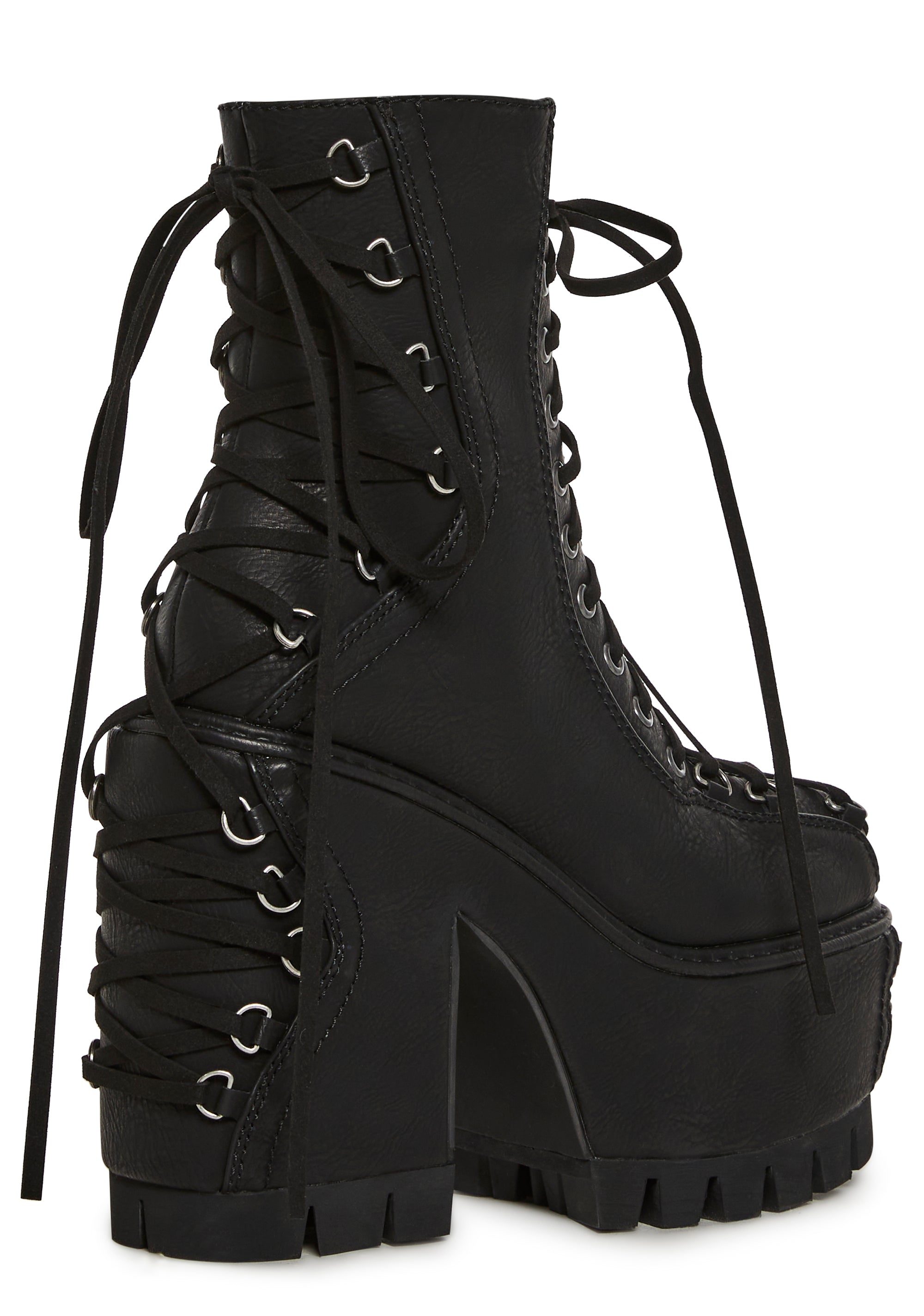 Woodland Lucid Dream Corset Boots - Black