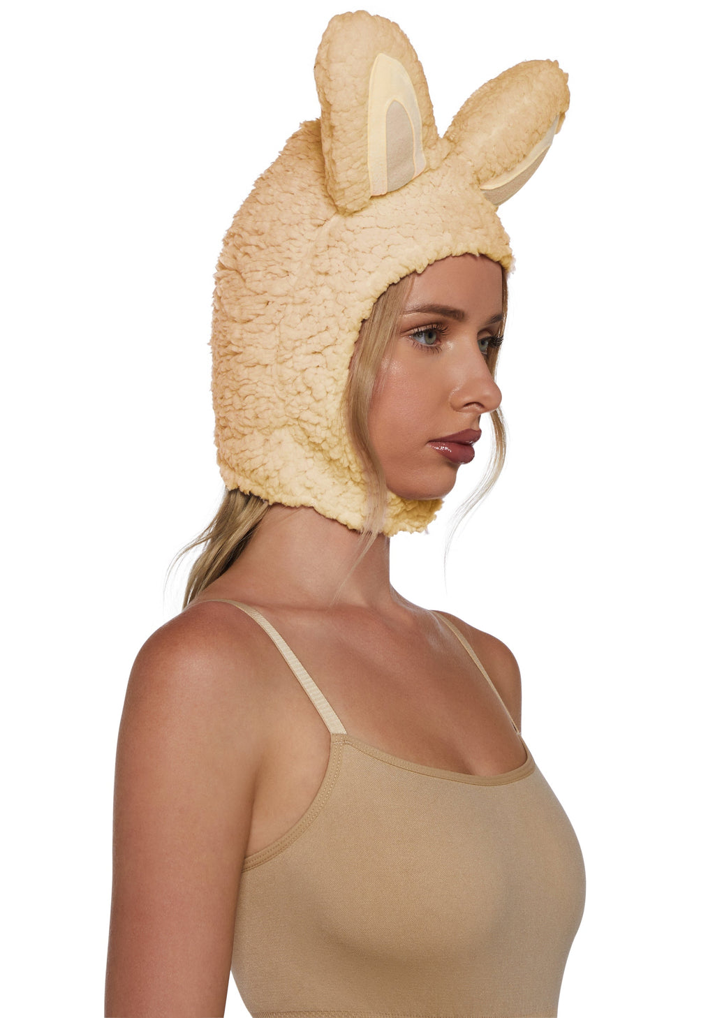Little Monster Costume Hood - Beige