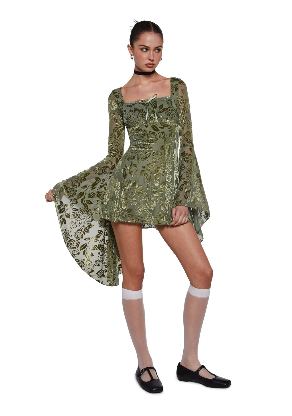 Whimsy Musings Flared Mini Dress