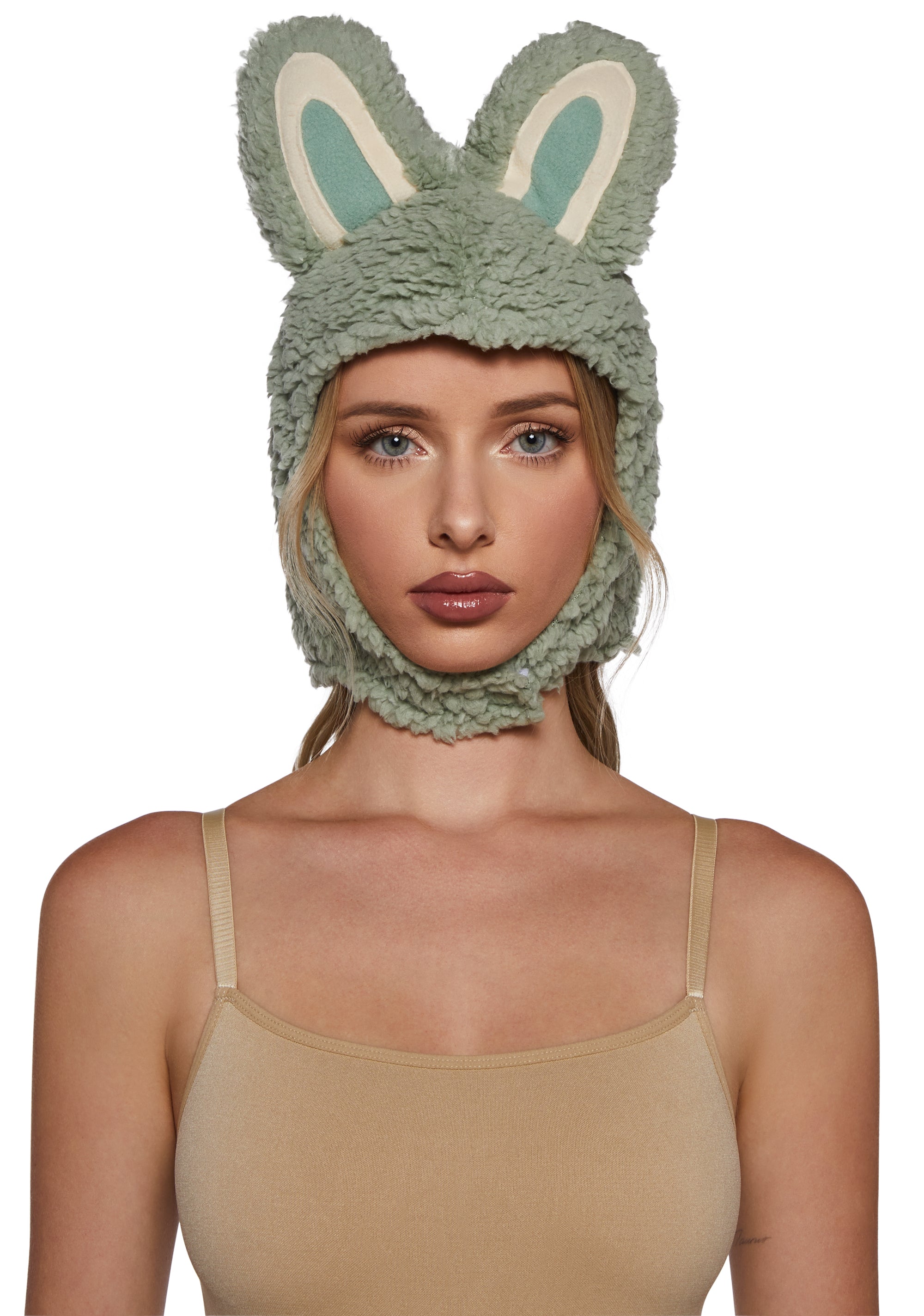 Little Monster Costume Hood - Green
