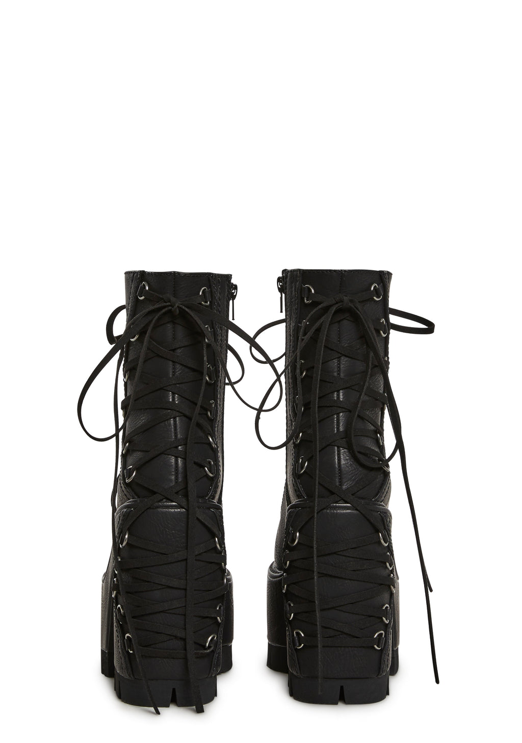 Woodland Lucid Dream Corset Boots - Black