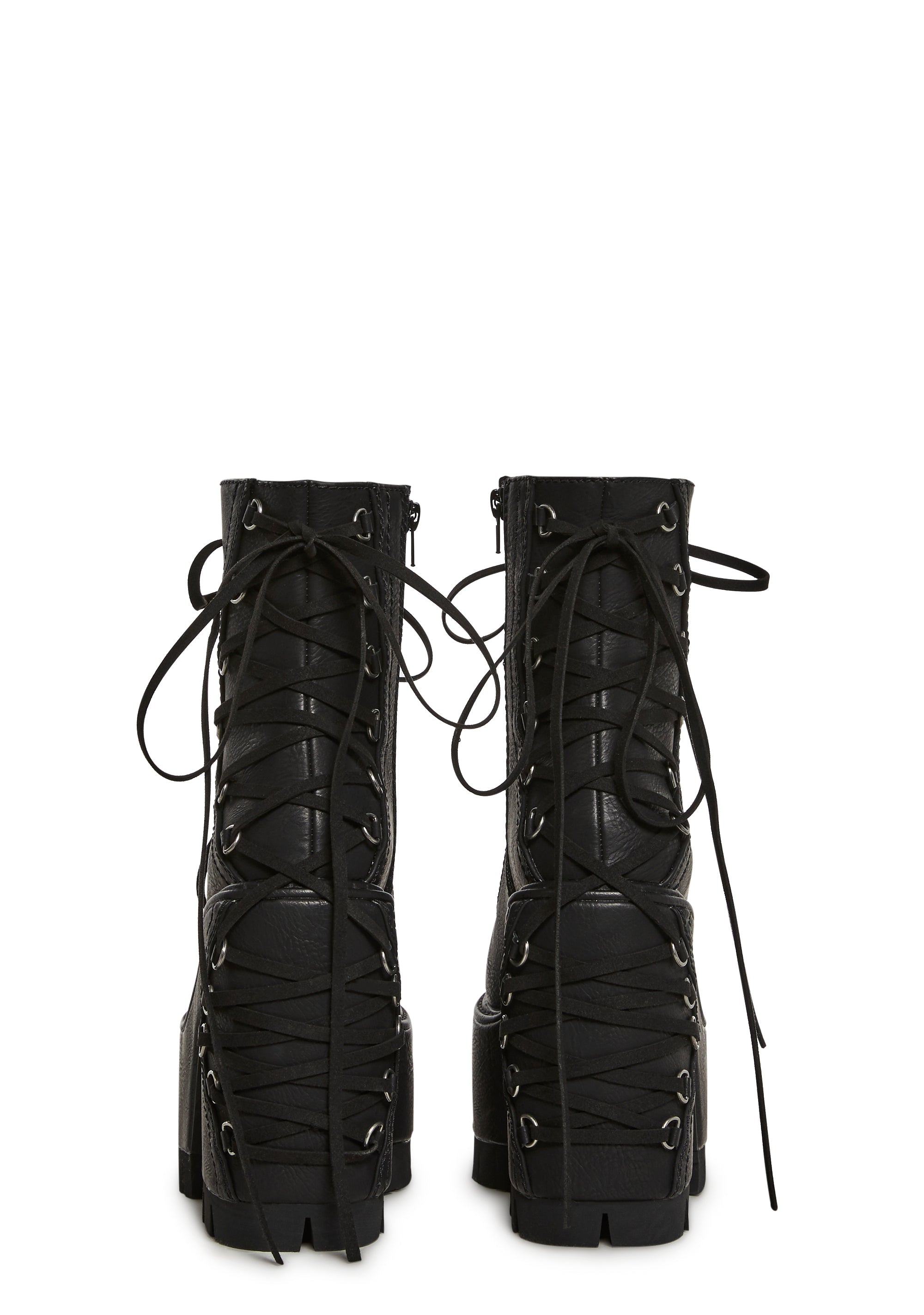 Woodland Lucid Dream Corset Boots - Black