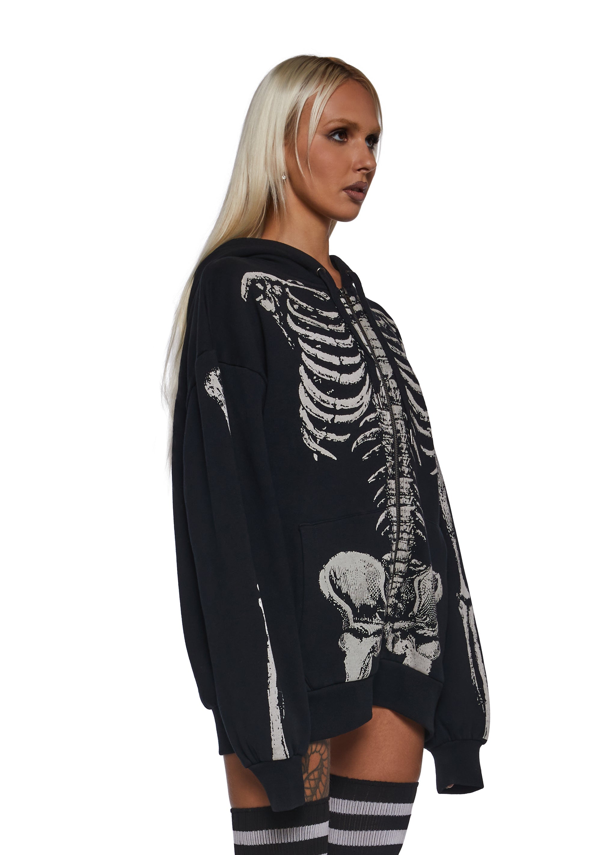 Spine Chiller Zip-Up Hoodie