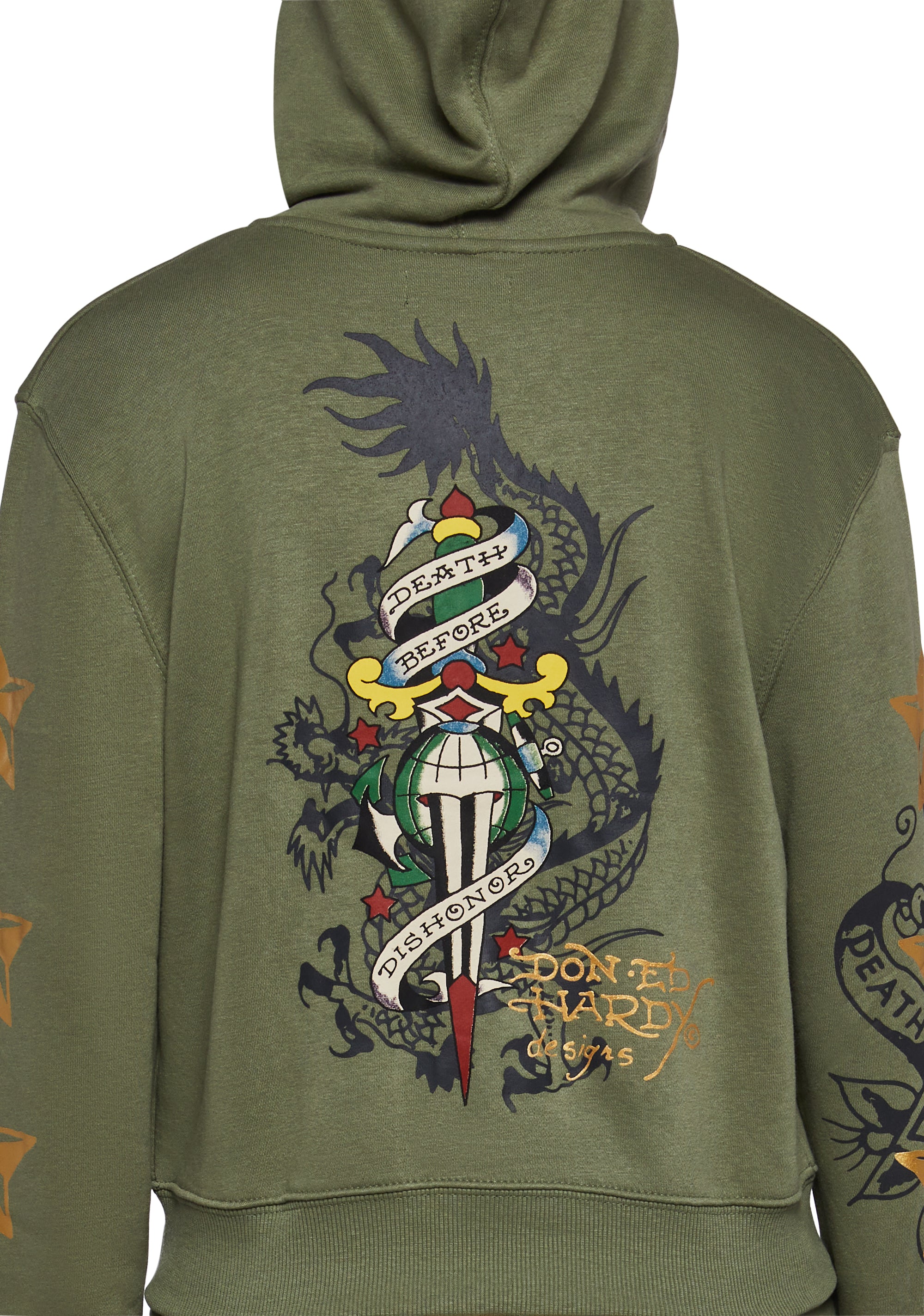 Cobra Flame Zip Front Hoodie