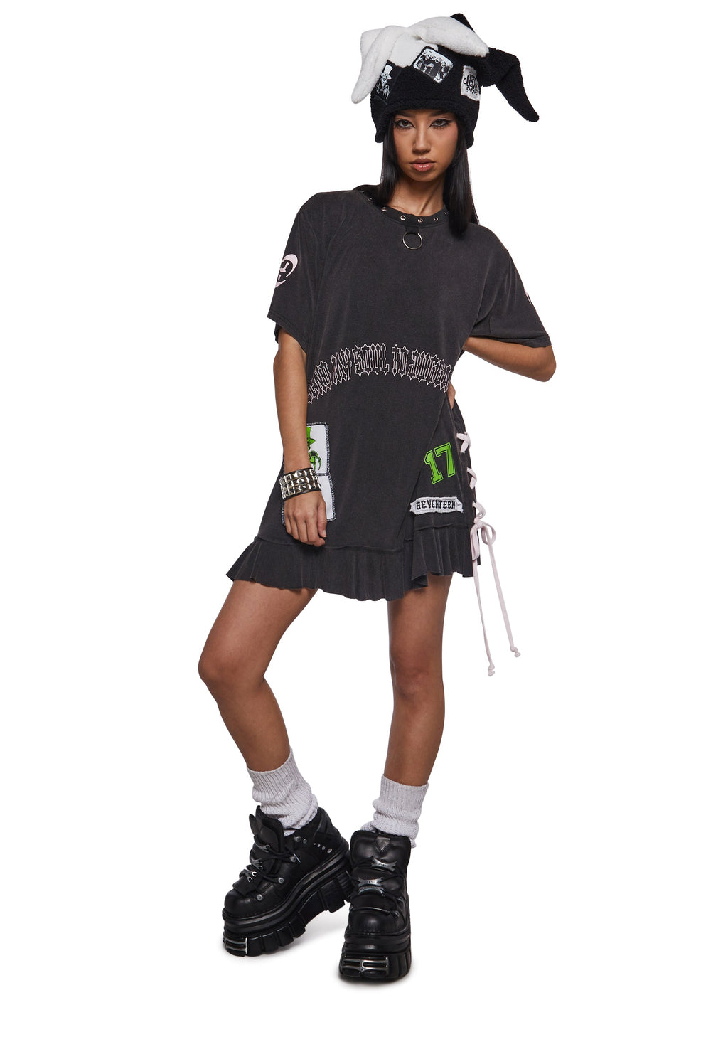 Send My Soul Washed Tee Dress