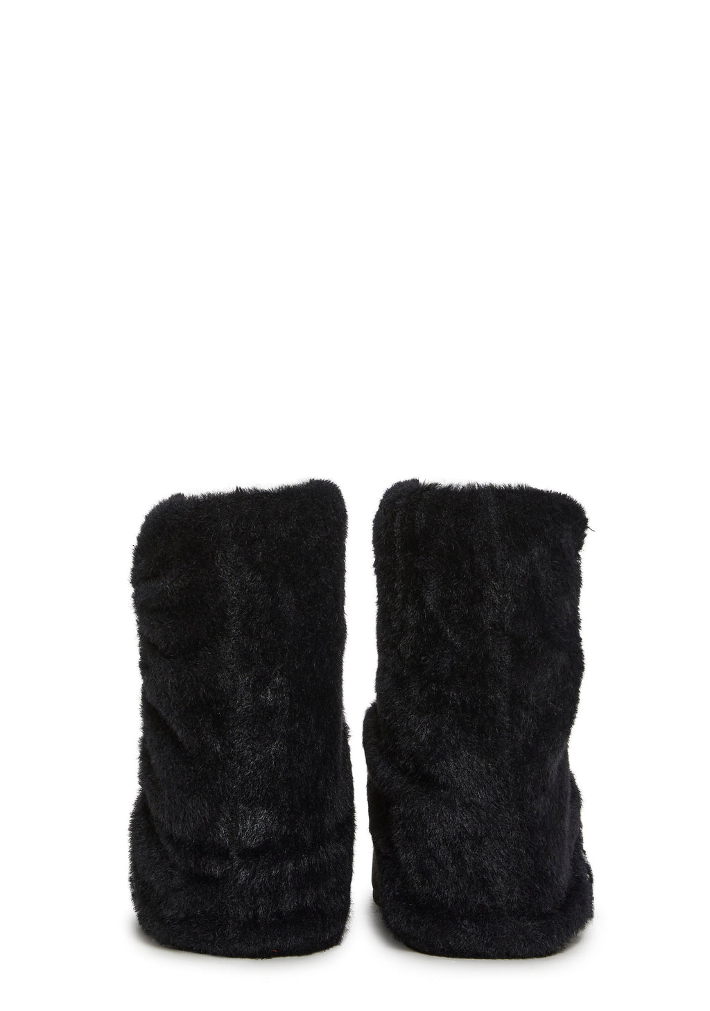 Snuggle Sesh Platform Booties - Black